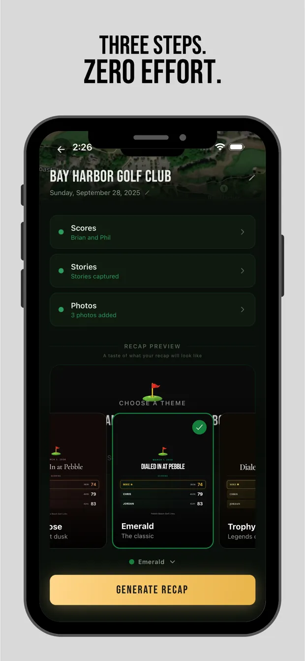 18Recap mobile app